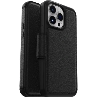Afbeelding van Otterbox Strada Apple iPhone 14 Pro Max Book Case Leer Zwart