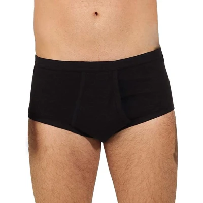 Afbeelding van HL tricot heren slip met gulp, Flatlock XXL Zwart