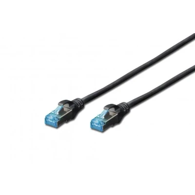 Afbeelding van Digitus DK 1531 030/BL RJ45 Netwerkkabel, patchkabel CAT 5e SF/UTP 3.00 m Zwart 1 stuk(s)