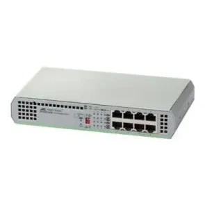 Afbeelding van Allied Telesis 8 port 10/100/1000TX unmanaged switch with internal Power supply EU Adapter
