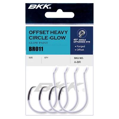 Afbeelding van BKK Glow Heavy Circle 8/0# Zeevis haken