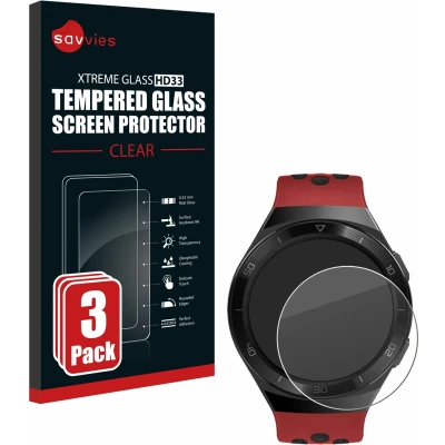 Afbeelding van Savvies Glas Screenprotector voor Huawei Watch GT 2e Gehard Beschermglas 9H (3 Stuks)