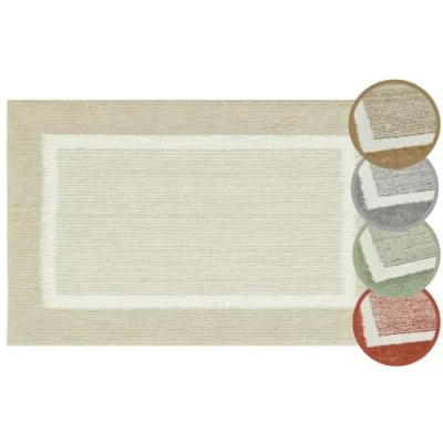 Afbeelding van andiamo Maui Badmat, antislip, zacht en wollig, douchemat voor badkamer, wasbaar, 60 x 100 cm, beige