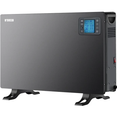 Afbeelding van Noveen CH7100 Smart elektrische convector verwarming kachel 2000W LCD display 24 uurs timer Schakelt automatisch uit Afstandsbediening Zwart