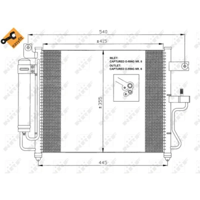 Afbeelding van NRF Airco condensor 35428