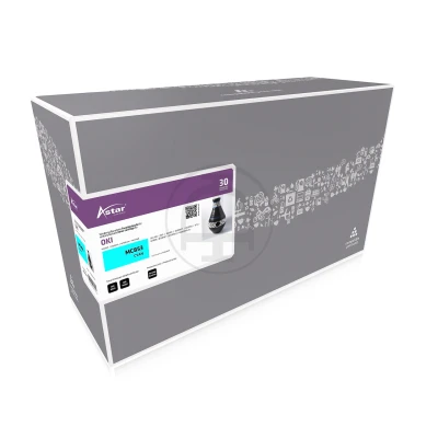 Afbeelding van As20228 Astar Oki 45862839 Mc Toner Cyaan Rebuilt 7300Pagina&#039;s Chip