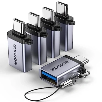 Afbeelding van MOGOOD USB C naar 3.0 adapter, Type Man Female Adapter OTG Converter Compatibel met Laptops, Laders, Power Banks en meer apparaten