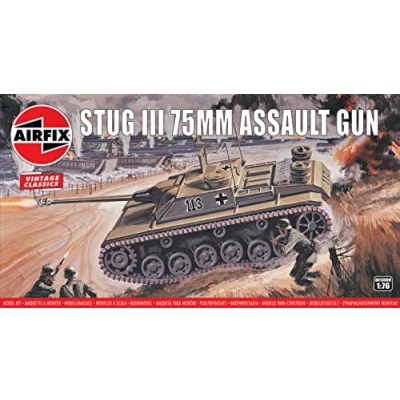 Afbeelding van Airfix Stug Iii 75mm Assault Gun (Af01306v) modelbouwsets, hobbybouwspeelgoed voor kinderen, modelverf en accessoires
