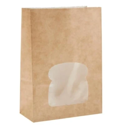 Afbeelding van Colpac kraft sandwichboxen met venster recyclebaar (250 stuks)