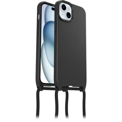 Afbeelding van Otterbox React Necklace Smartphone ketting Apple iPhone 15 Plus, 14 Plus Zwart MagSafe compatible