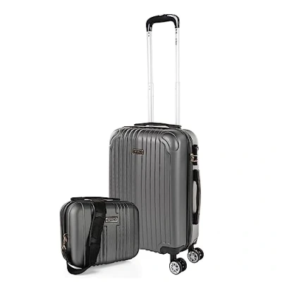 Afbeelding van ITACA Grote Koffer Trolley Reiskoffer van ITACA. Groot 4 Wielen Combinatieslot. ABS harde schaal T71570B, Antraciet