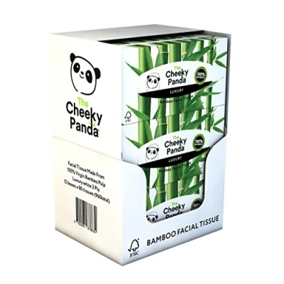 Afbeelding van The Cheeky Panda Bamboo Facial Tissue Box Multipack 12 dozen (960 zakdoekjes) Zachte, sterke en duurzame zakdoekjes (verpakking kan variëren)