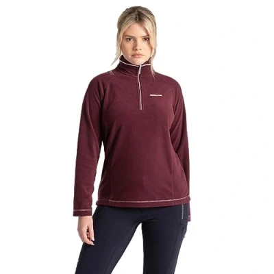 Afbeelding van Craghoppers Miska V Half Zip Womens Fleece Jas, Diep Violet, 36
