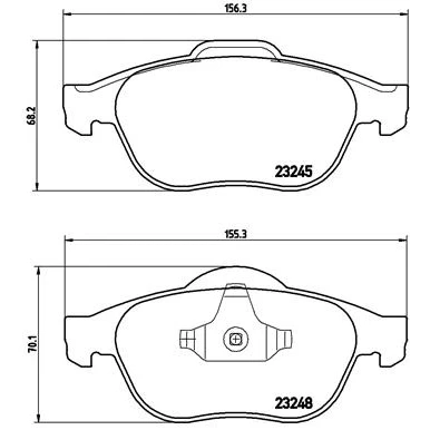 Afbeelding van Brembo Remblokset P 68 032