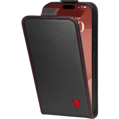Afbeelding van TORRO Flip Case Compatibel met iPhone 15 Pro Premium lederen portemonnee hoes kaartsleuven (compatibel officiële MagSafe opladers) Zwart