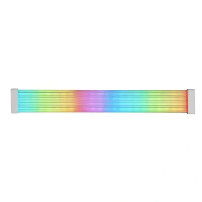 Afbeelding van Mars Gaming MCA 16X, ARGB Koker voor 16PIN (8+8) PCIe Stroomkabel Grafische Kaart, Ultra heldere LEDs, Gesynchroniseerde Verlichting, Siliconen Kabel met Zijdelingse Lichtstrook