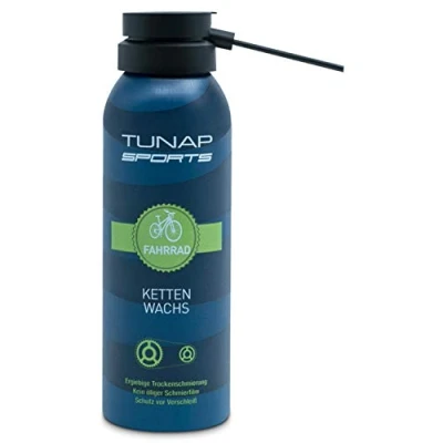 Afbeelding van TUNAP SPORTS Kettingwas met doseersproeikop, 125 ml, droogsmeerspray voor de ketting op wax basis, MTB, racefiets