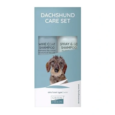 Afbeelding van Vacht Verzorgingsset voor Teckel / Dachshund Greenfields Shampoo en Spray Gezonde Zachte