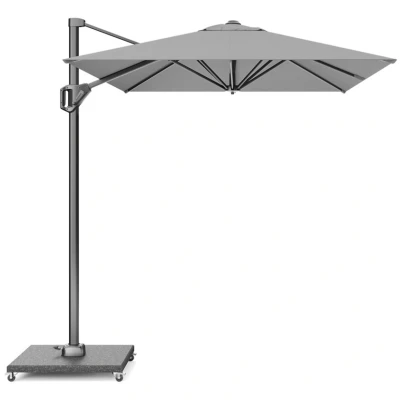 Afbeelding van Platinum Parasol Voyager T1 3x2 L.Grijs Excl. Voet Grijs 241,00cm x 200,00cm 300,00cm