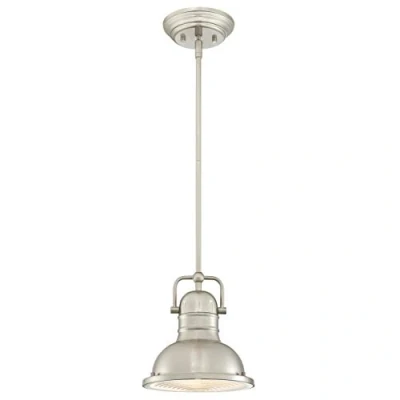 Afbeelding van Westinghouse hanglamp Boswell, kleur geborsteld nikkel