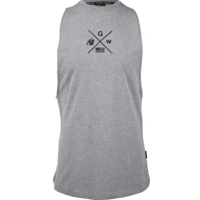 Afbeelding van Gorilla Wear Cisco DROP Armhole Top, Heren, Maat: XXL, Grey