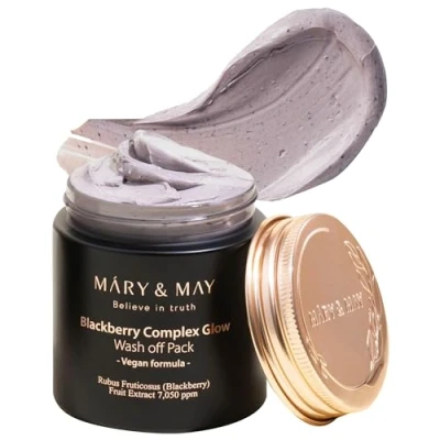 Afbeelding van MARY &amp; MAY Blackberry Complex Glow Wash Off Pack (125 g)