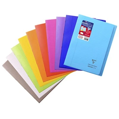 Afbeelding van Clairefontaine 971501C Koverbook Gehecht Schrift A4 21x29,7 cm 96 Pagina&#039;s met Gelinieerde Marge Wit Papier 90 g Polypropyleen Omslag in Willekeurige Kleur