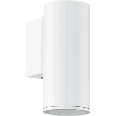Afbeelding van EGLO LED buitenwandlamp Riga, 1 lichts buitenlamp, wandlamp van verzinkt staal, kleur: wit, IP44
