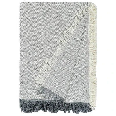 Afbeelding van Martina Home Multifunctionele sprei, 80% katoen, 20% polyester, ecru/grijs, 130 x 180 cm