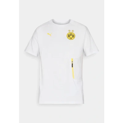 Afbeelding van Puma BVB Pocket TEE Fanartikel silvercoloured mist/faster yellow, Heren, Maat: Medium, Silver/coloured yellow