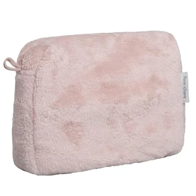 Afbeelding van Baby&#039;s Only Baby Toilettasje Cozy Verschoningstasje gemaakt van teddystof Luieretui Oud Roze 25x10x20 cm Met ritssluiting