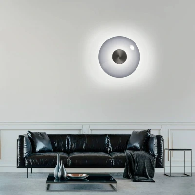Afbeelding van Paul Neuhaus Design wandlamp Pure Vitrum grijs 6082 15