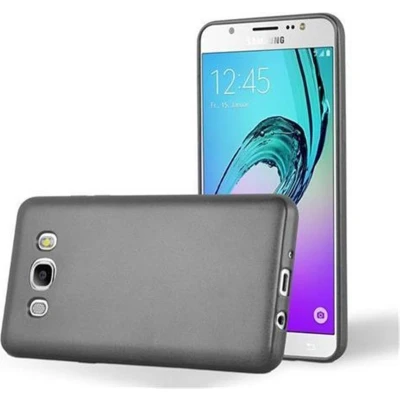Afbeelding van Cadorabo Hoesje geschikt voor Samsung Galaxy J5 2016 in METALLIC GRIJS Beschermhoes gemaakt van flexibel TPU silicone Case Cover