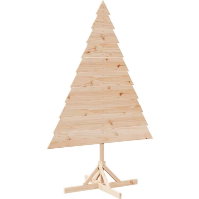 Afbeelding van vidaXL Kerstdecoratie kerstboom 180 cm massief hout