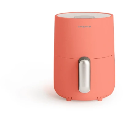 Afbeelding van CREATE Fryer Air friteuse zonder olie, 1,5 l, terracotta/anti aanbakmand, temperatuurkeuze 80 200 graden, automatische uitschakeling, BPA vrij, programmeerbaar, 900 W