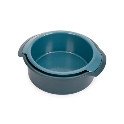 Afbeelding van Joseph Nest™ Bake Set van 2 ronde taartvormpjes met antiaanbaklaag, 23 cm en 20 cm, koolstofstaal, gemakkelijk te trekken handgrepen, stapelbaar, ruimtebesparend ontwerp, 10 jaar garantie
