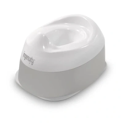 Afbeelding van Ingenuity: Ity by Ingenuity, Ready Set Go Kinderpotje, Babypotje, Verwijderbare Kom, Antislip Bodem, Brede Stabiele Basis, Leeftijd 18 Maanden &amp; Ouder, Wit Grijs