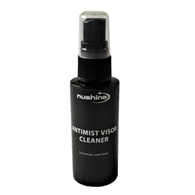 Afbeelding van Nushine Anti mist/Anti condens Vizier Cleaner 50ml Eco vriendelijk, watergedragen en oplosmiddelvrij. werkt op motorhelmen vizieren, veiligheidshelmen, bril, brillen spiegels