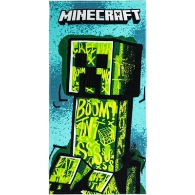 Afbeelding van Strandhanddoek Minecraft Groen 70 x 140 cm