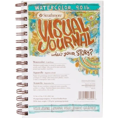 Afbeelding van Strathmore Visual Journal Aquarel 5,5 x 8 inch, 34 vellen,