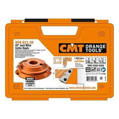 Afbeelding van CMT 694.011.30 Cabezal para encastres en ángulo Recto 45 d=160x32.8x30, zwart