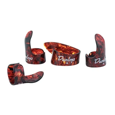 Afbeelding van Dunlop Finger &amp; Thumb Players pakket medium, 1 Thumb,3 Fingerpicks Plectrum set