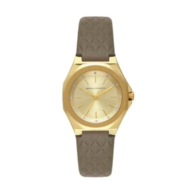 Afbeelding van Armani Exchange Traditional Andrea Horloge, Dames, Maat: One Size, Brown