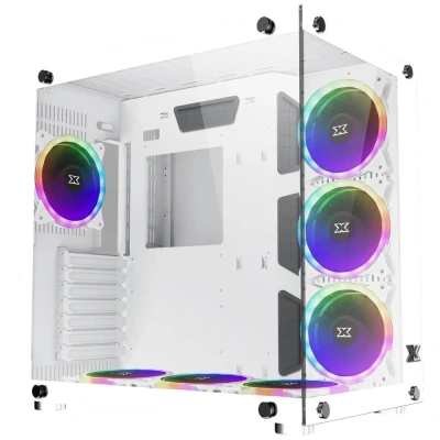 Afbeelding van Xigmatek PC Gehäuse Aquarius Plus Arcti Midi tower behuizing Wit
