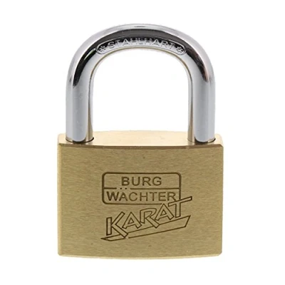 Afbeelding van Burg Wächter 50/6 Cilinder Hangslot, 8 Mm Beugeldikte, Klembescherming, 6 Sleutels, Karaat 217 Sb, Beugelhoogte: 27,5