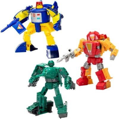Afbeelding van Transformers Legacy United Deluxe Class Action Figure 3 Pack Go Bot Guardians 14 cm
