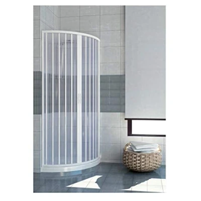 Afbeelding van ROLLPLAST PINTO Douchebijlage Halfronde kunststof PVC 800x800 mod. Schorpioen met centrale opening