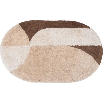 Afbeelding van Badmat Bowie Beige Ovaal 60 x 100 cm