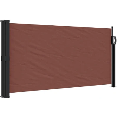 Afbeelding van Windscherm uittrekbaar 100x500 cm bruin