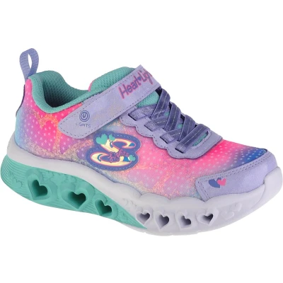 Afbeelding van Skechers Flutter Heart Lights Sneakers laag lavender/multicoloured voor kinderen, Maat: 36, Lavender/multi coloured Textiel/ synthetisch